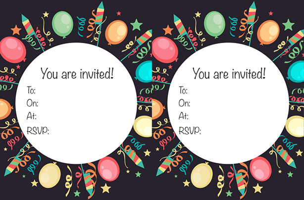 disco photo theme cake party FREE invitations birthday printable children's